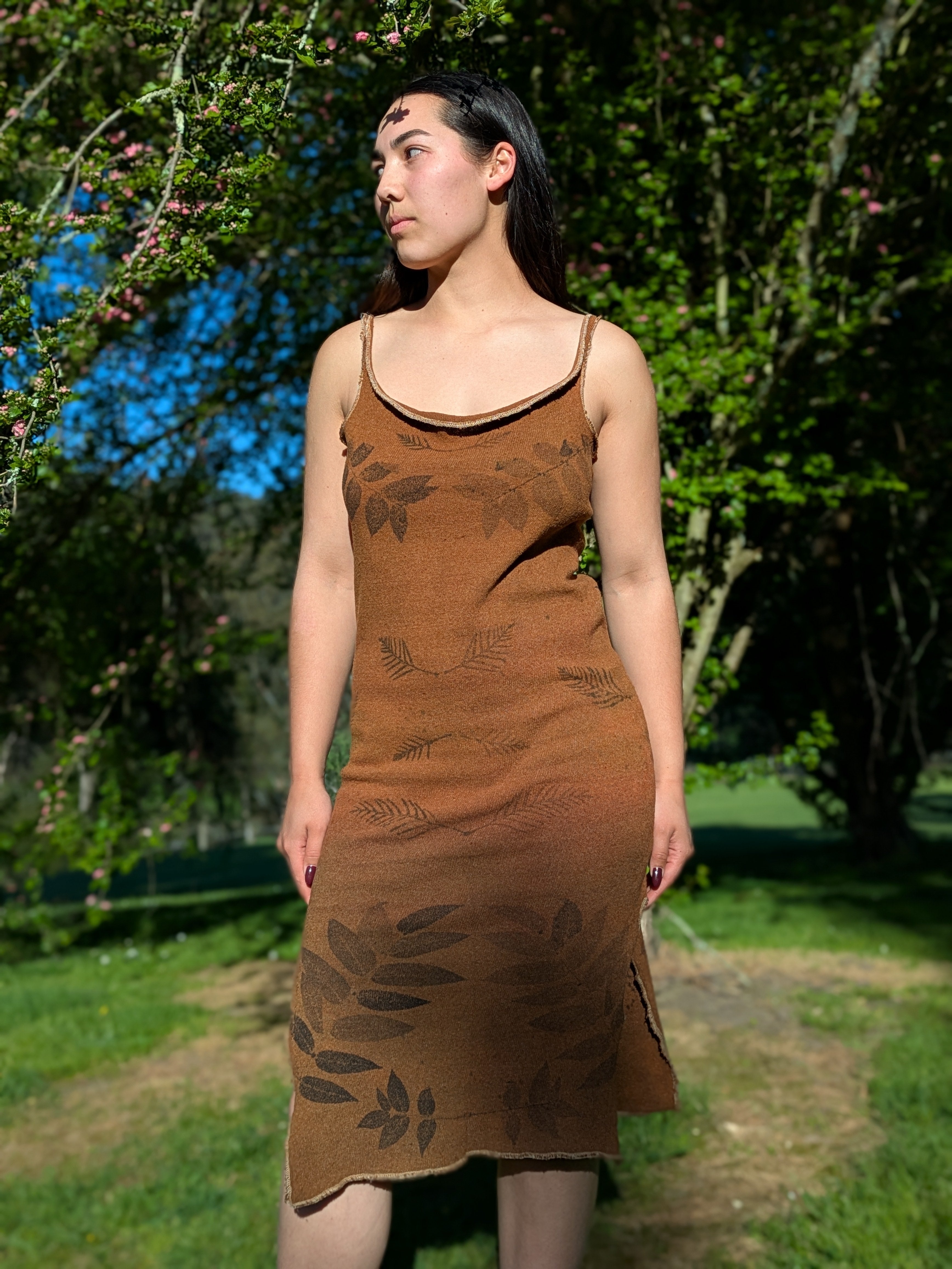 Ombre Cotton Knit Dress ~ M