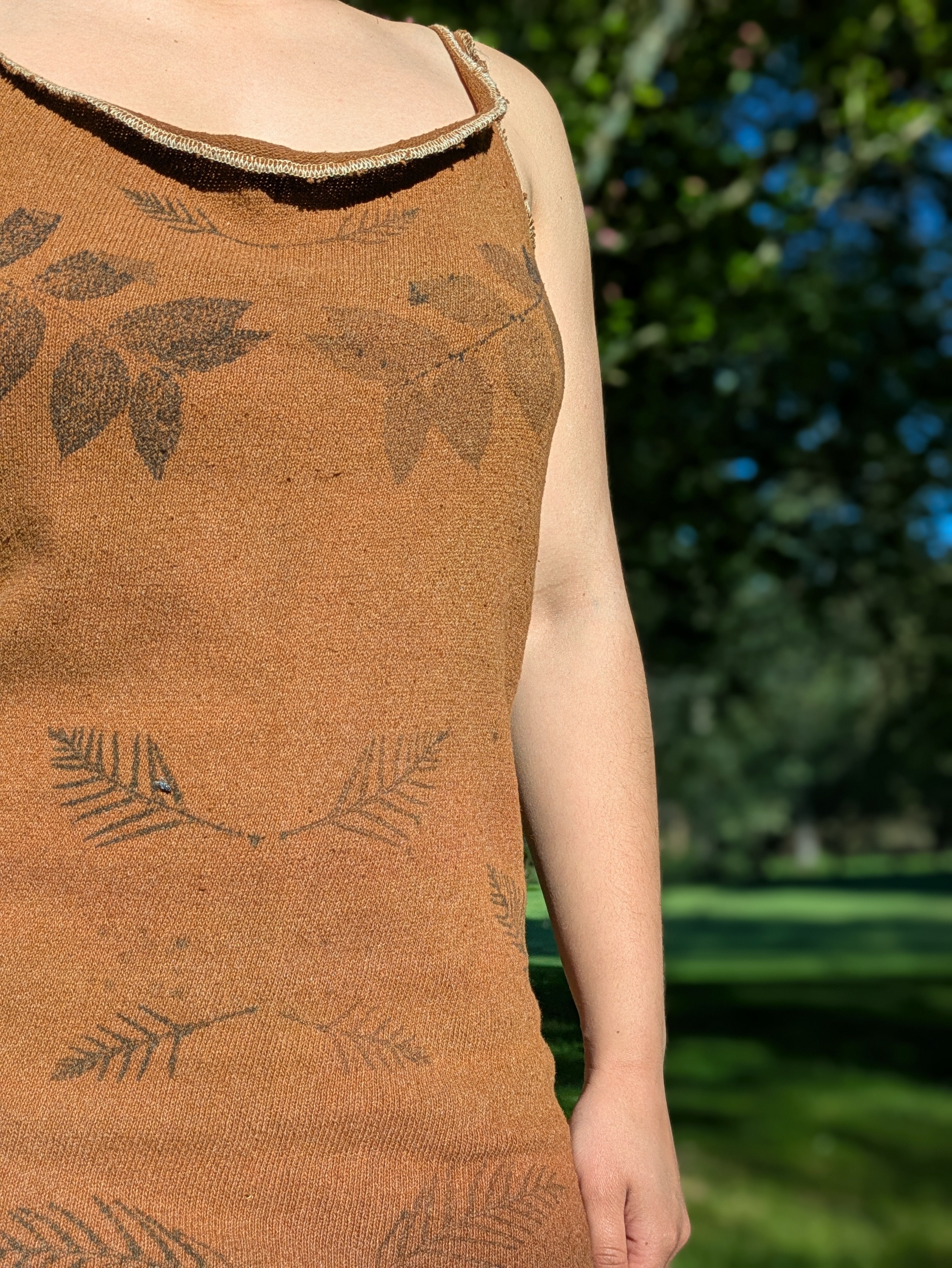 Ombre Cotton Knit Dress ~ M