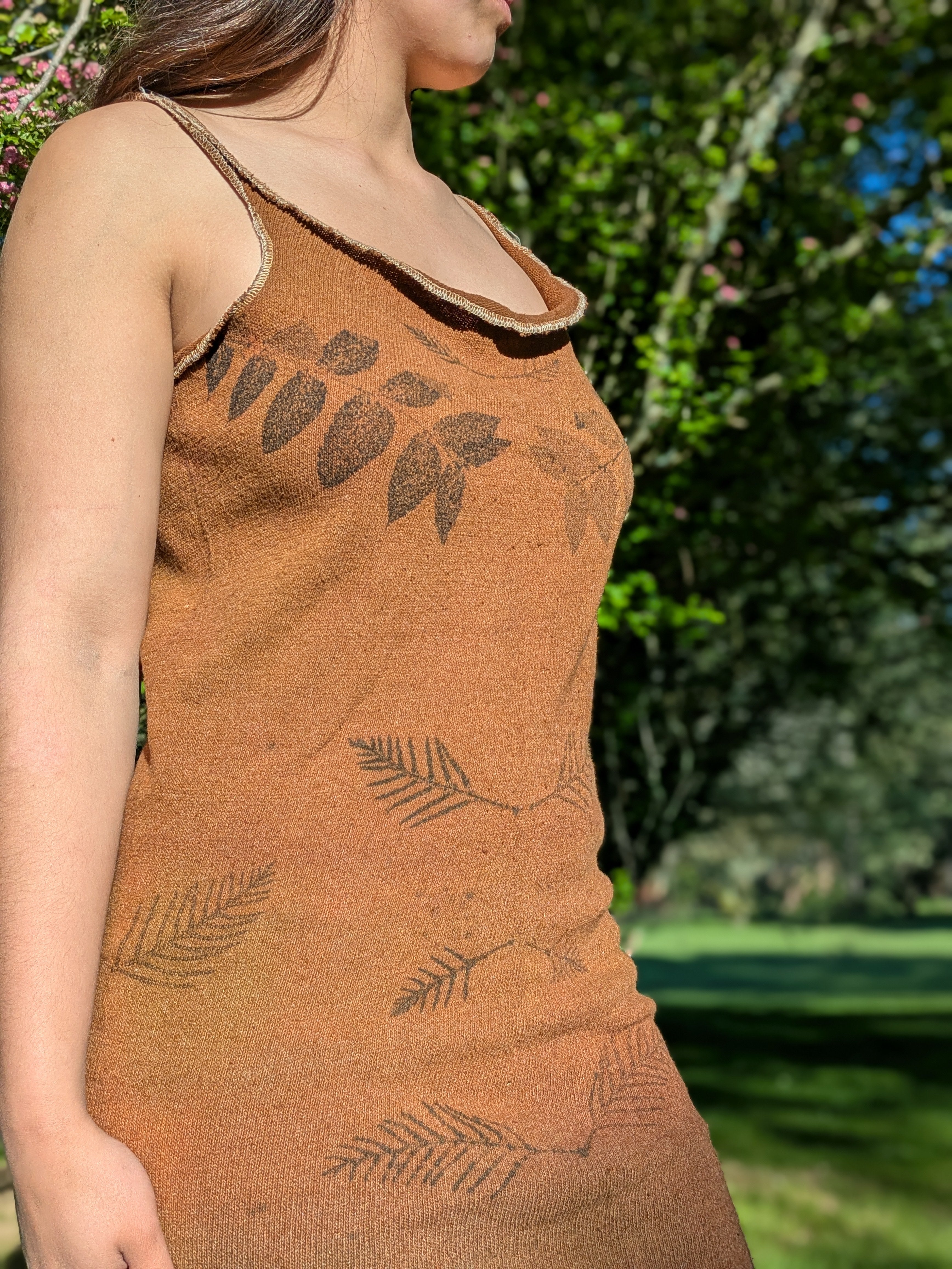 Ombre Cotton Knit Dress ~ M