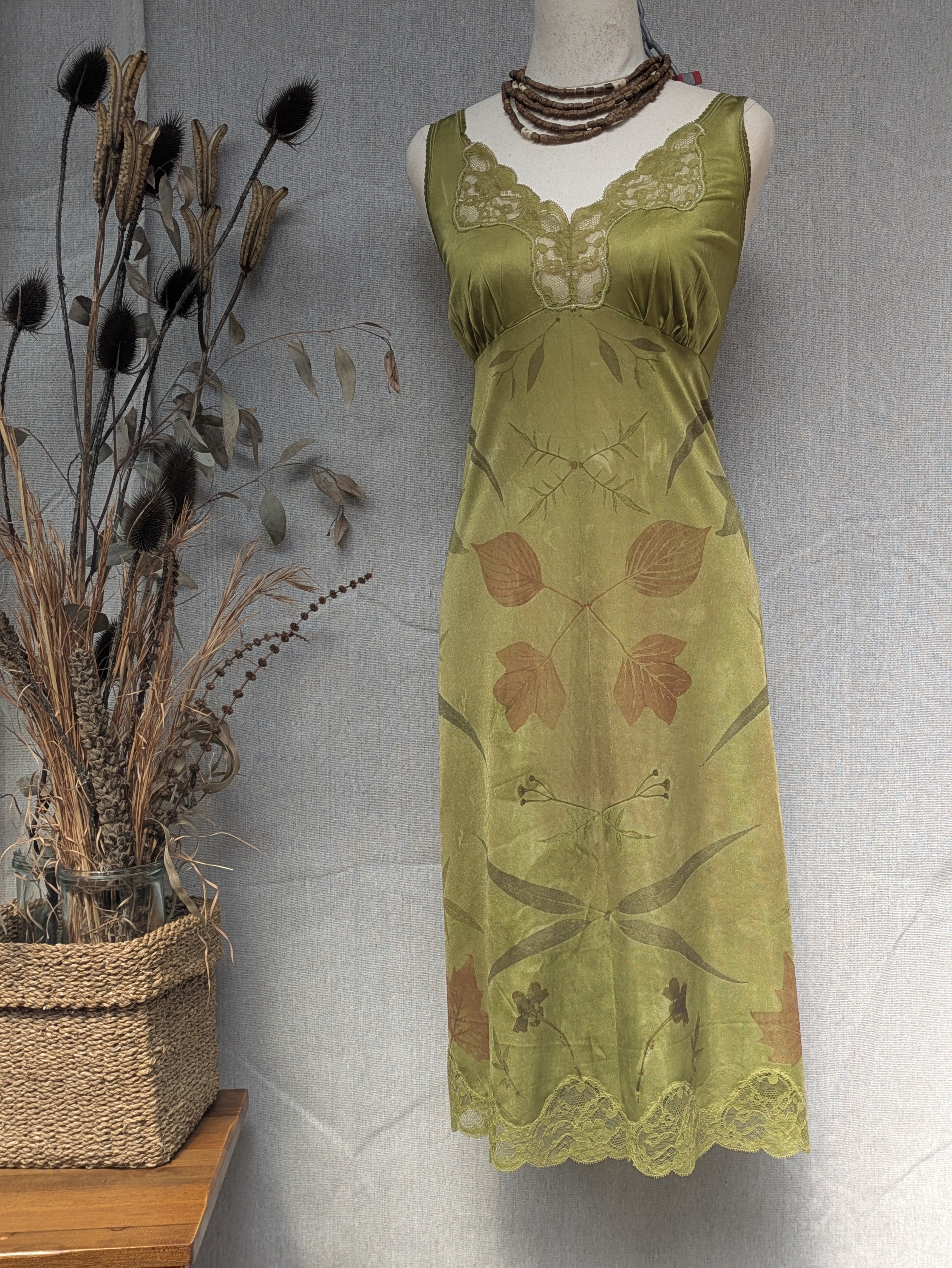 Vintage Lace Petticoat Dress ~ Lichen