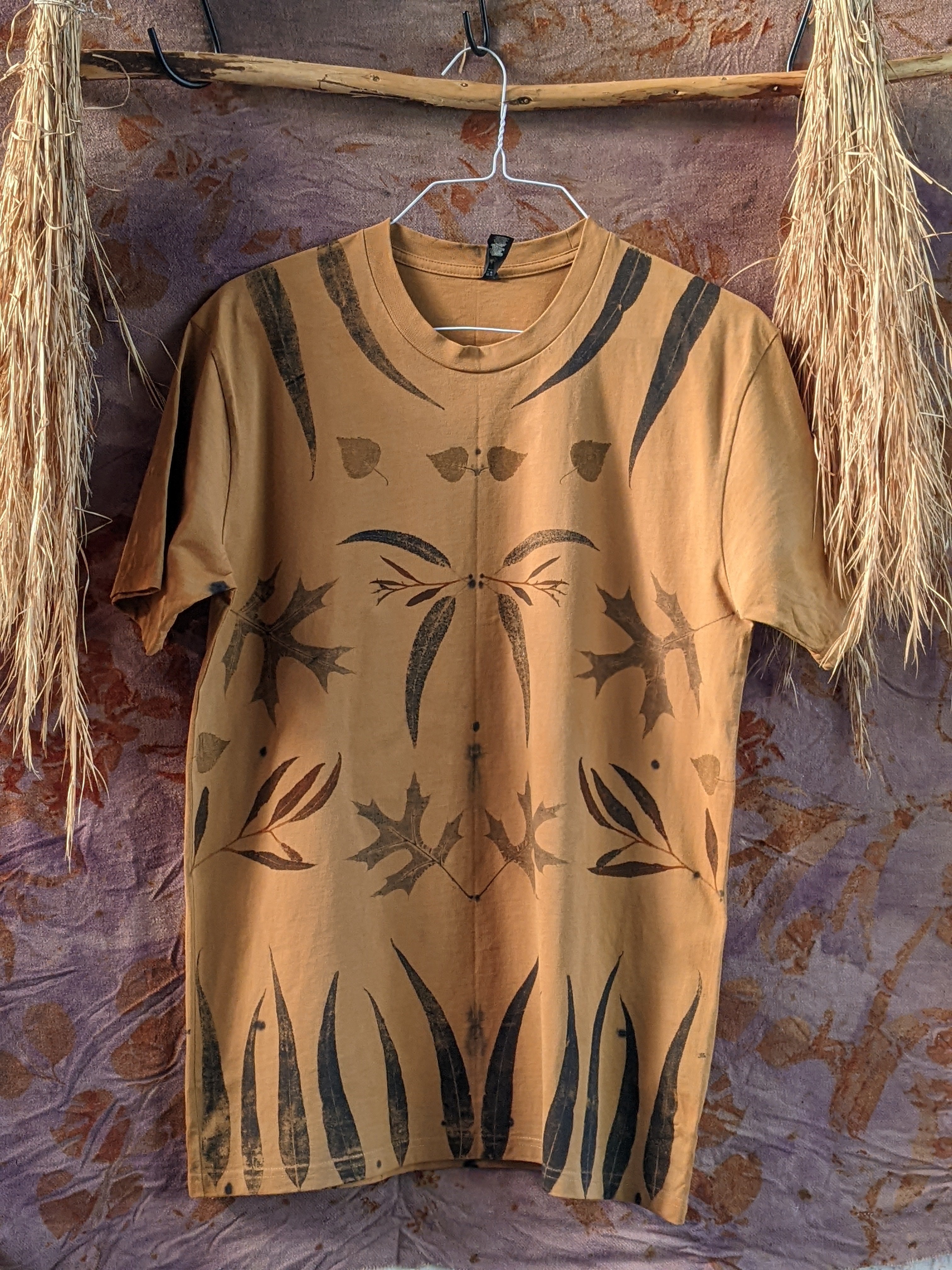 Mens Cotton Eco Printed Tee ~ L ~ #2