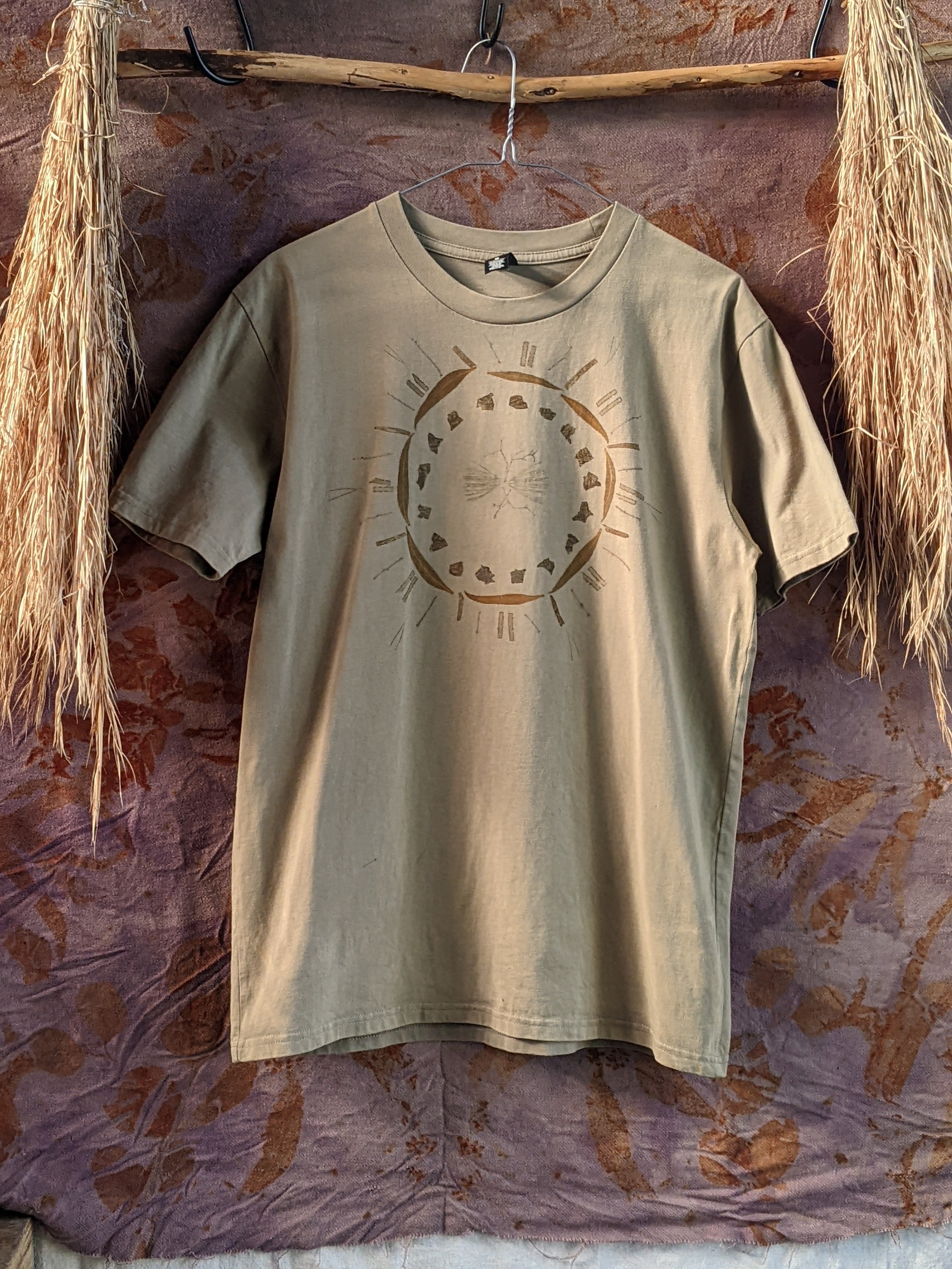 Mens Cotton Eco Printed Tee ~ M ~ #4
