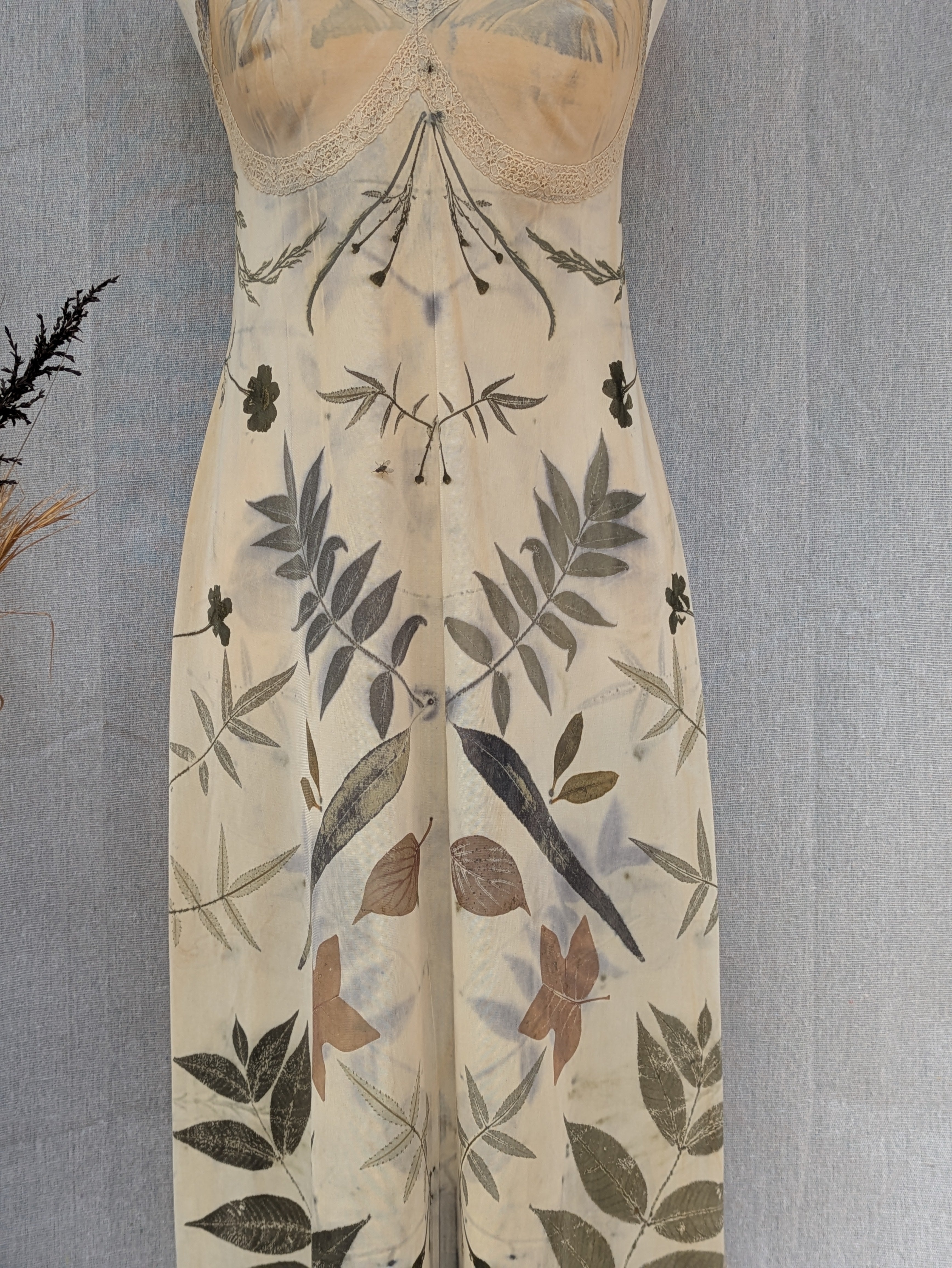 Vintage Lace Petticoat Dress ~ Maxi ~ Walnut