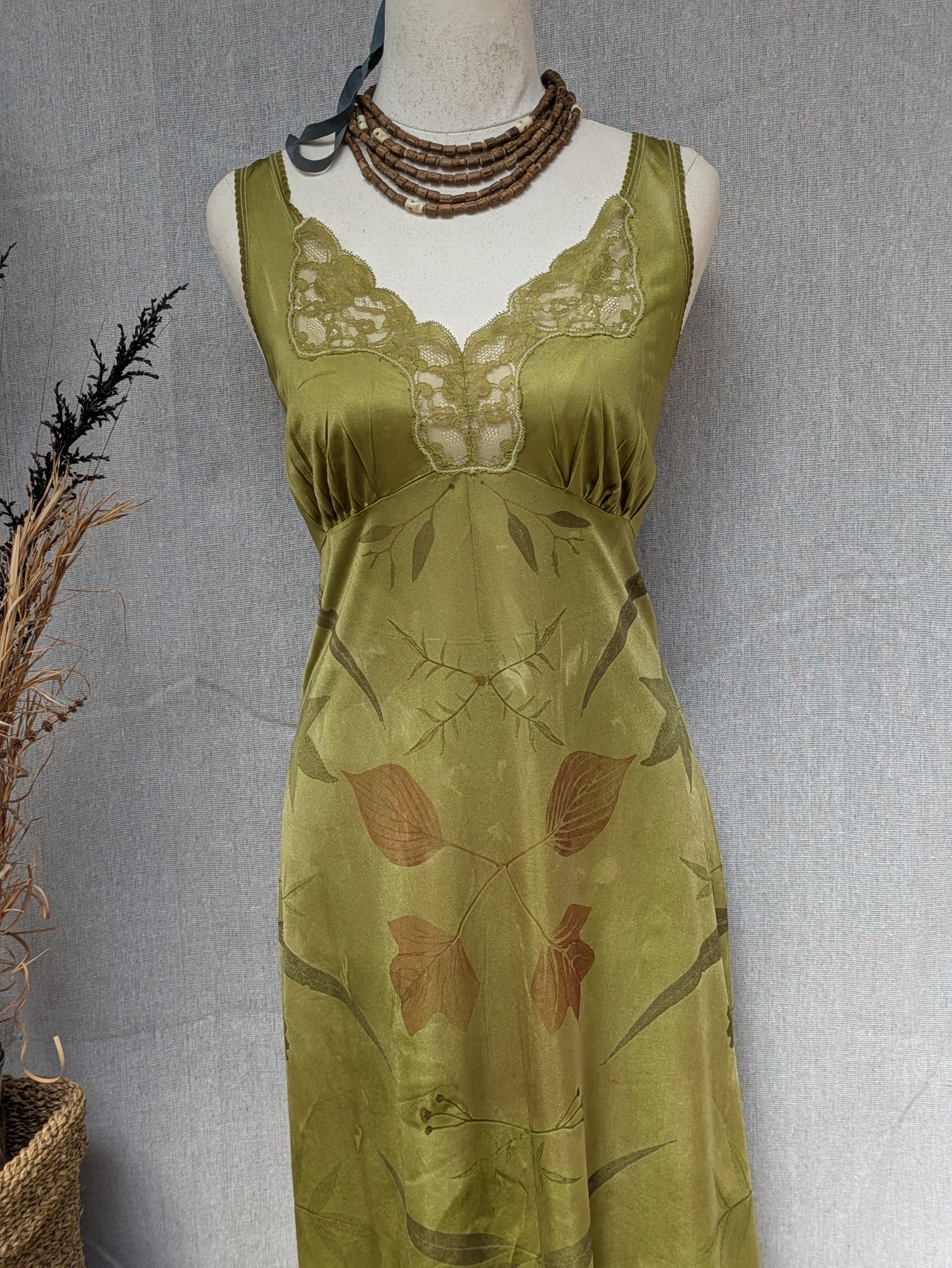 Vintage Lace Petticoat Dress ~ Lichen