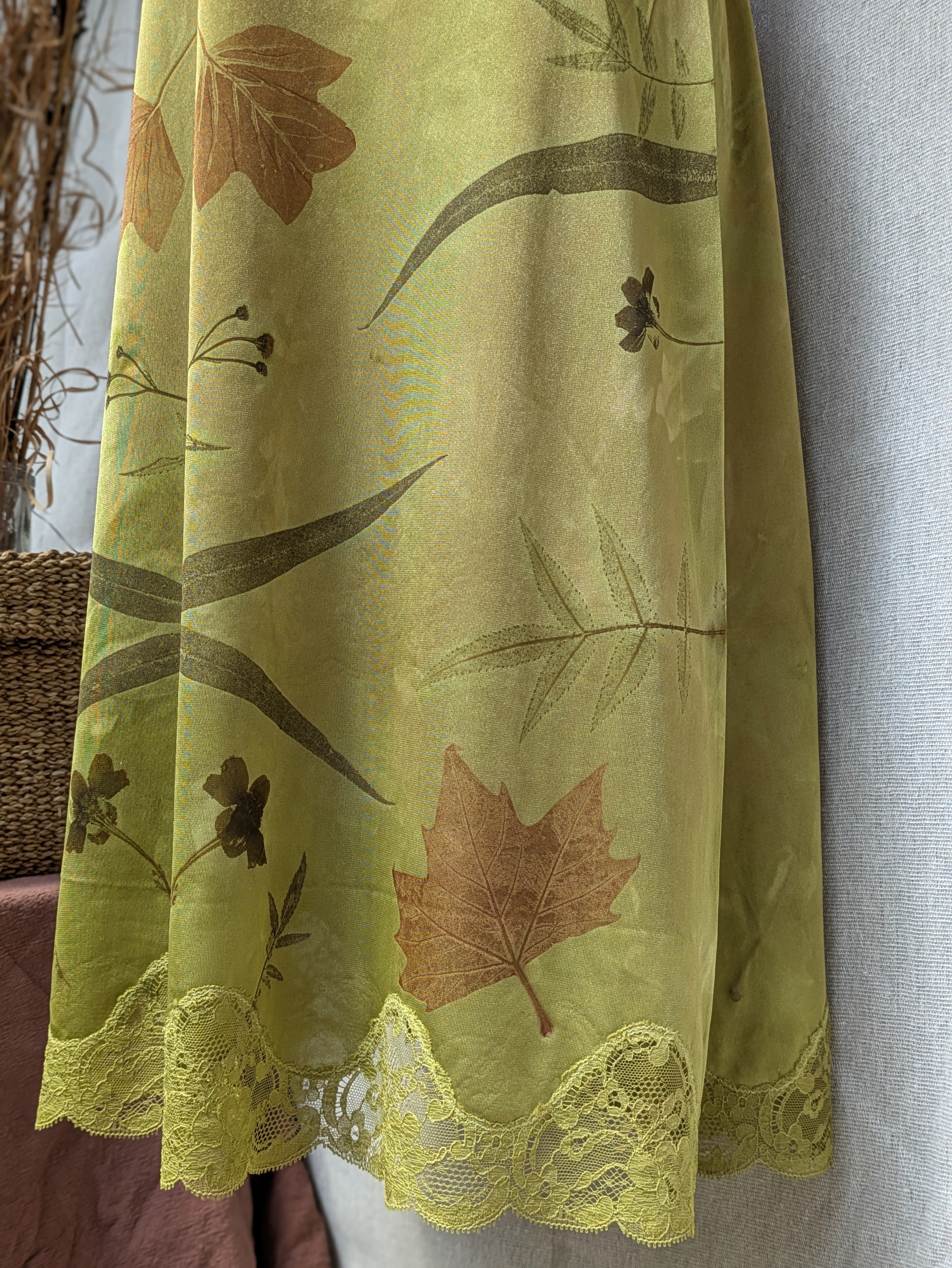 Vintage Lace Petticoat Dress ~ Lichen