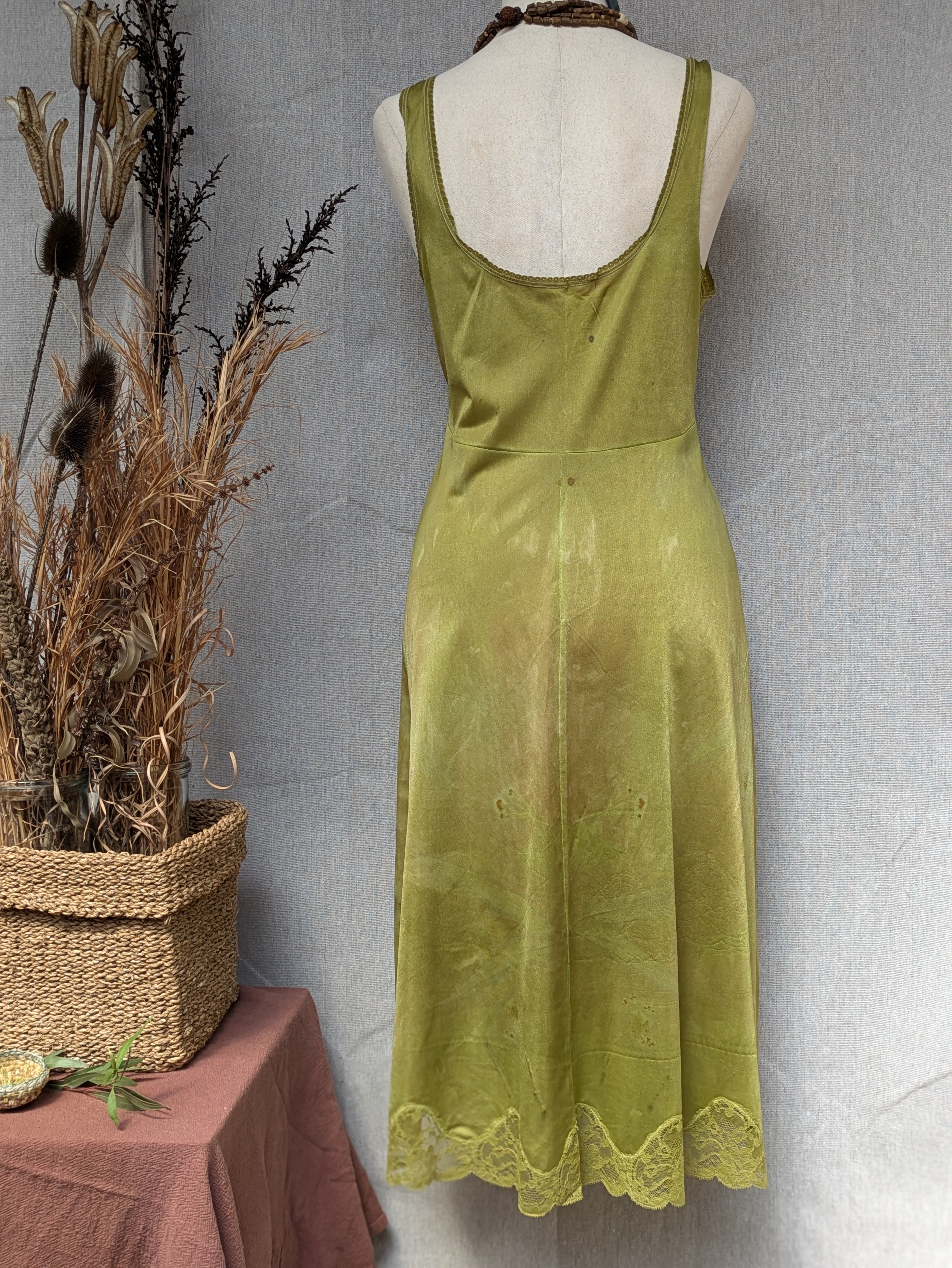 Vintage Lace Petticoat Dress ~ Lichen