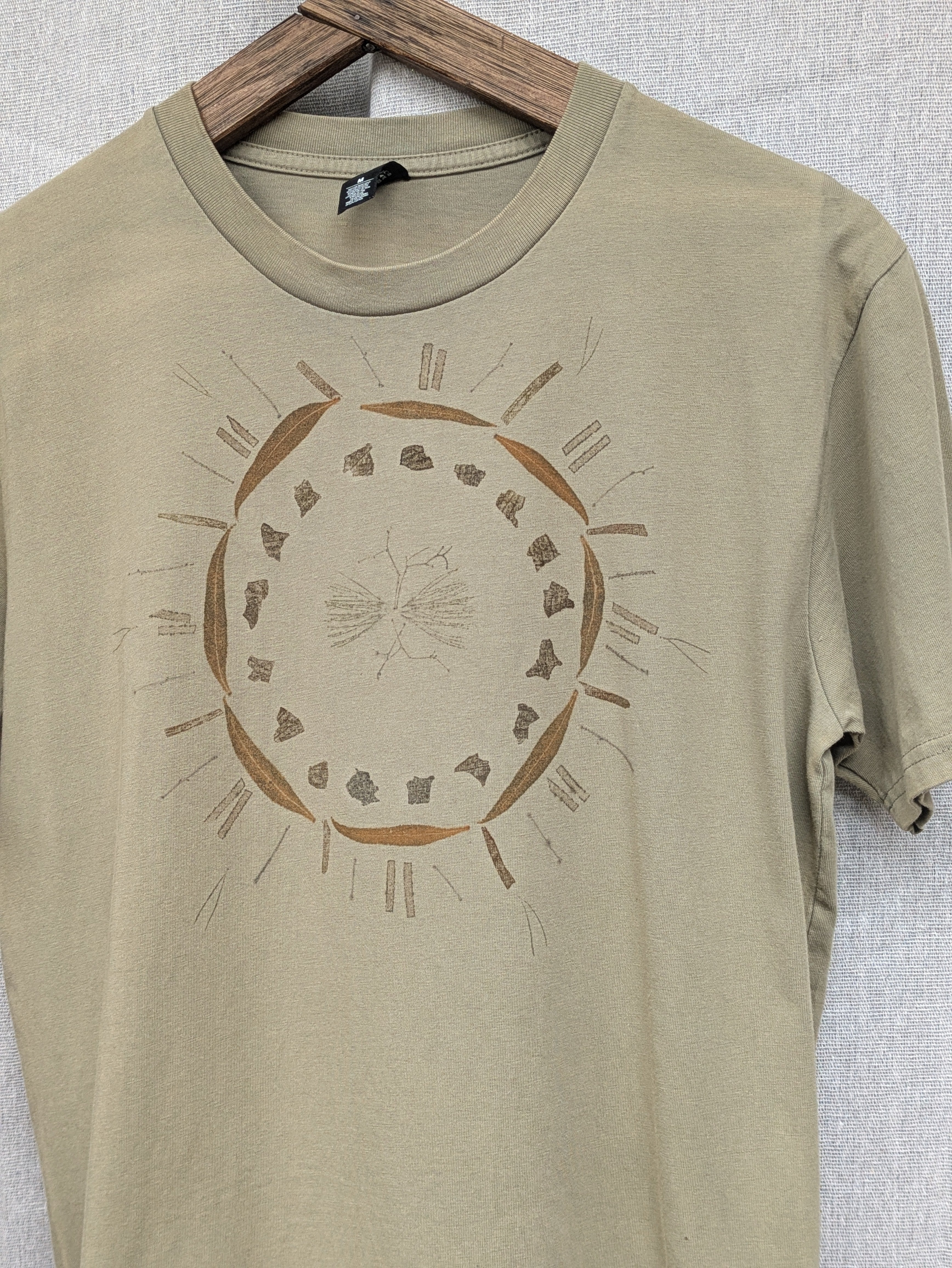 Mens Cotton Eco Printed Tee ~ M ~ #4