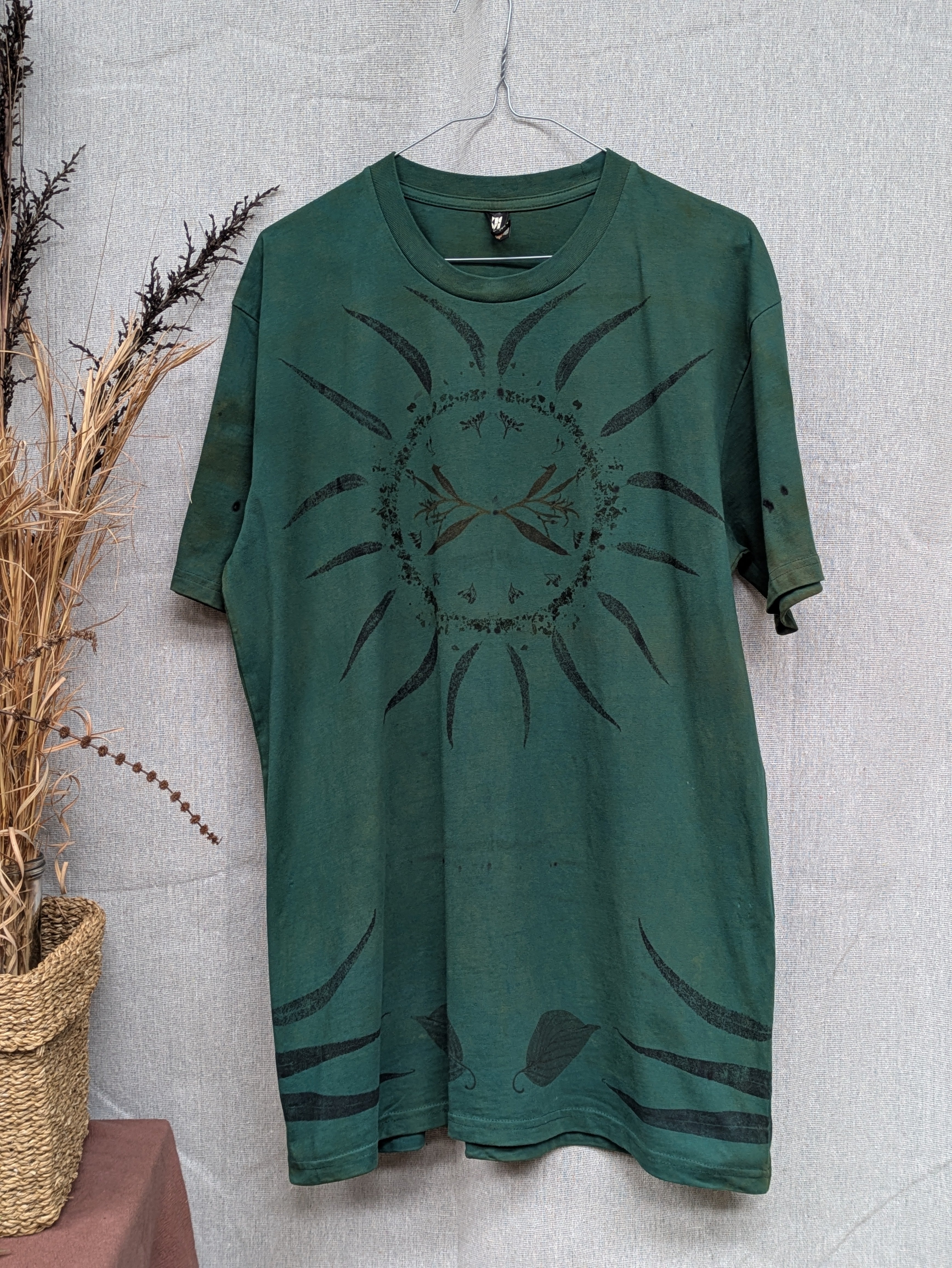 Mens Cotton Eco Printed Tee ~ L ~#5