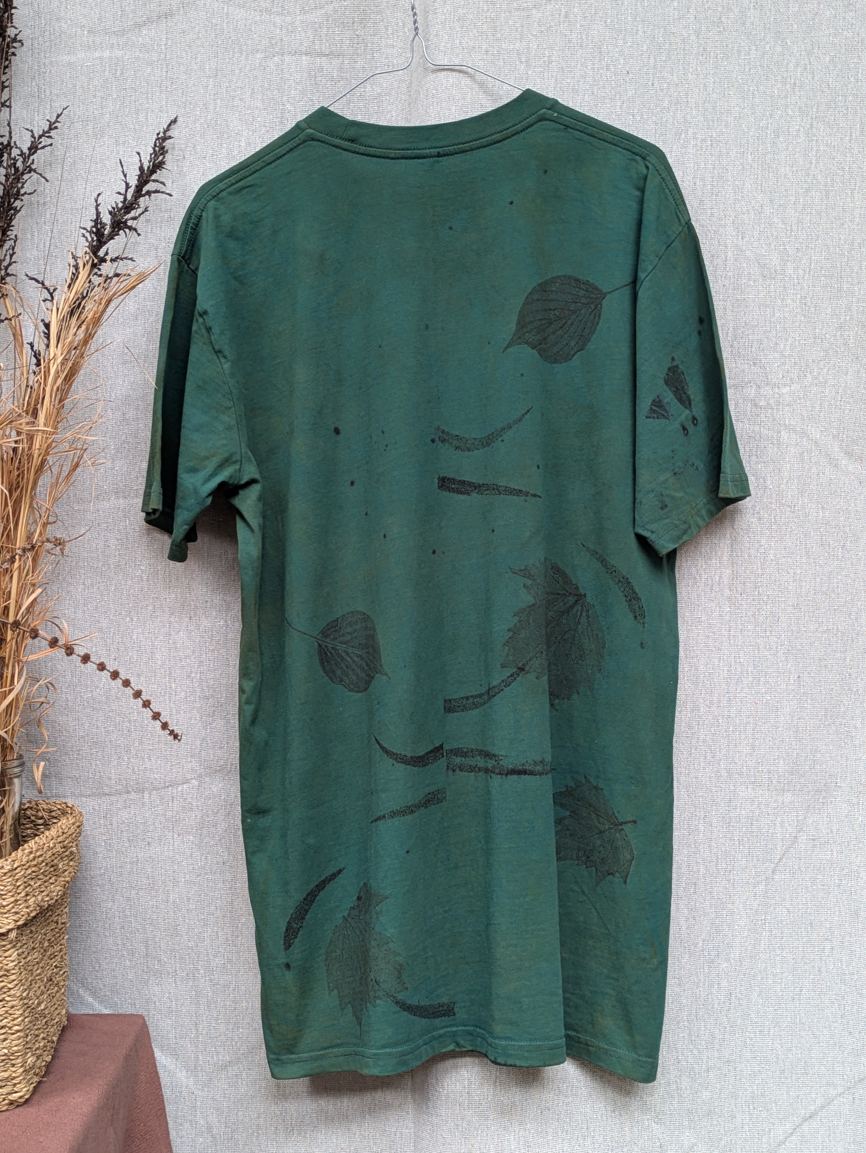 Mens Cotton Eco Printed Tee ~ L ~#5