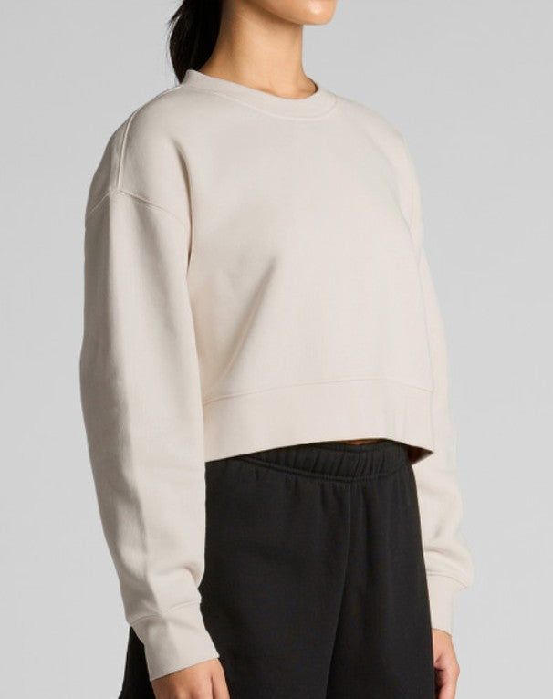 Relaxed Heavy Cropped Sweatshirt ~ S ~ Forest Folk