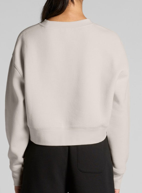 Relaxed Heavy Cropped Sweatshirt ~ S ~ Forest Folk