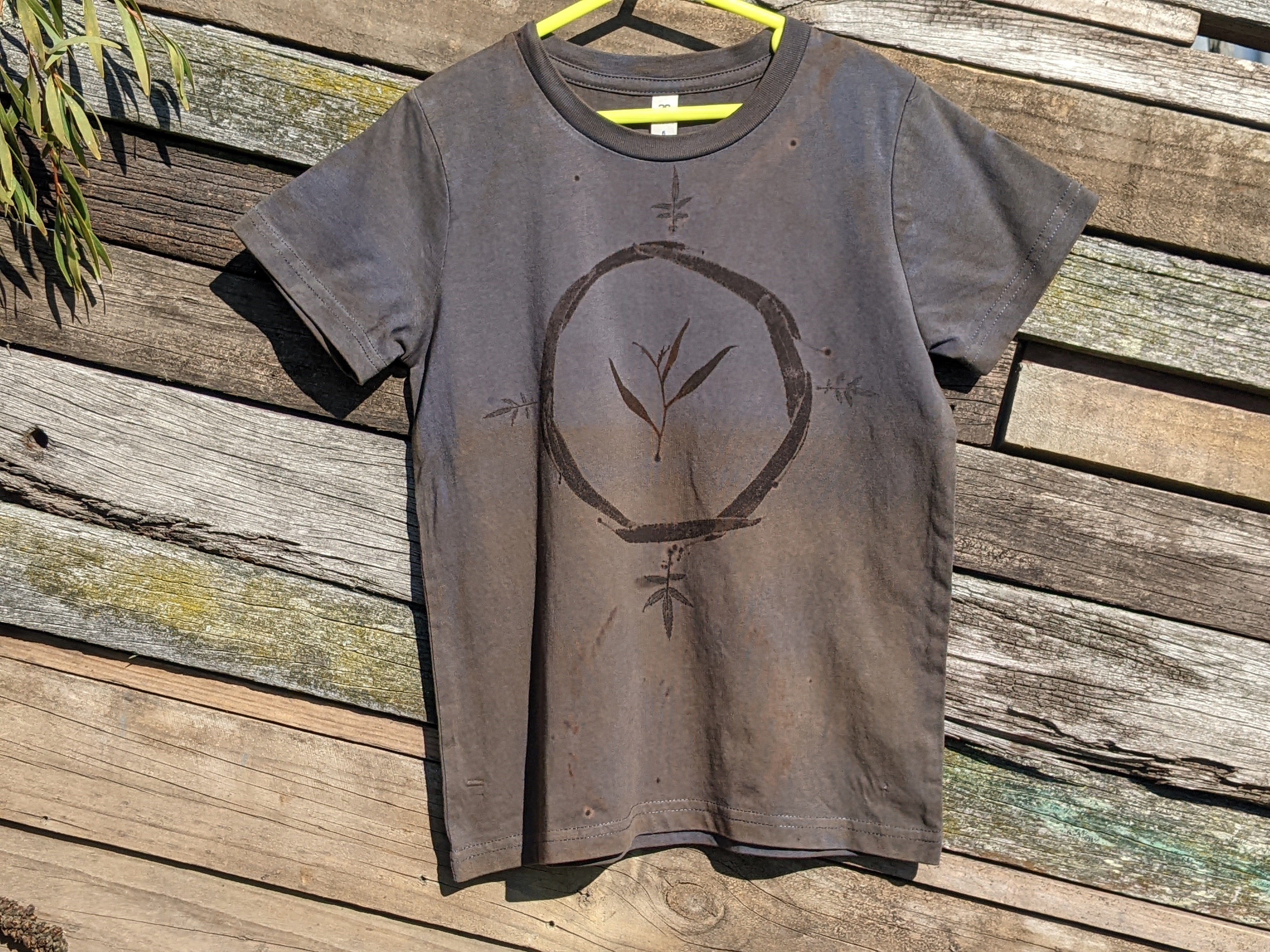 Kids Botanical Tee ~ (Age 6) ~ Blue