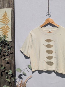 Cropped Heavy Cotton Tee ~ Star Leaf ~ M