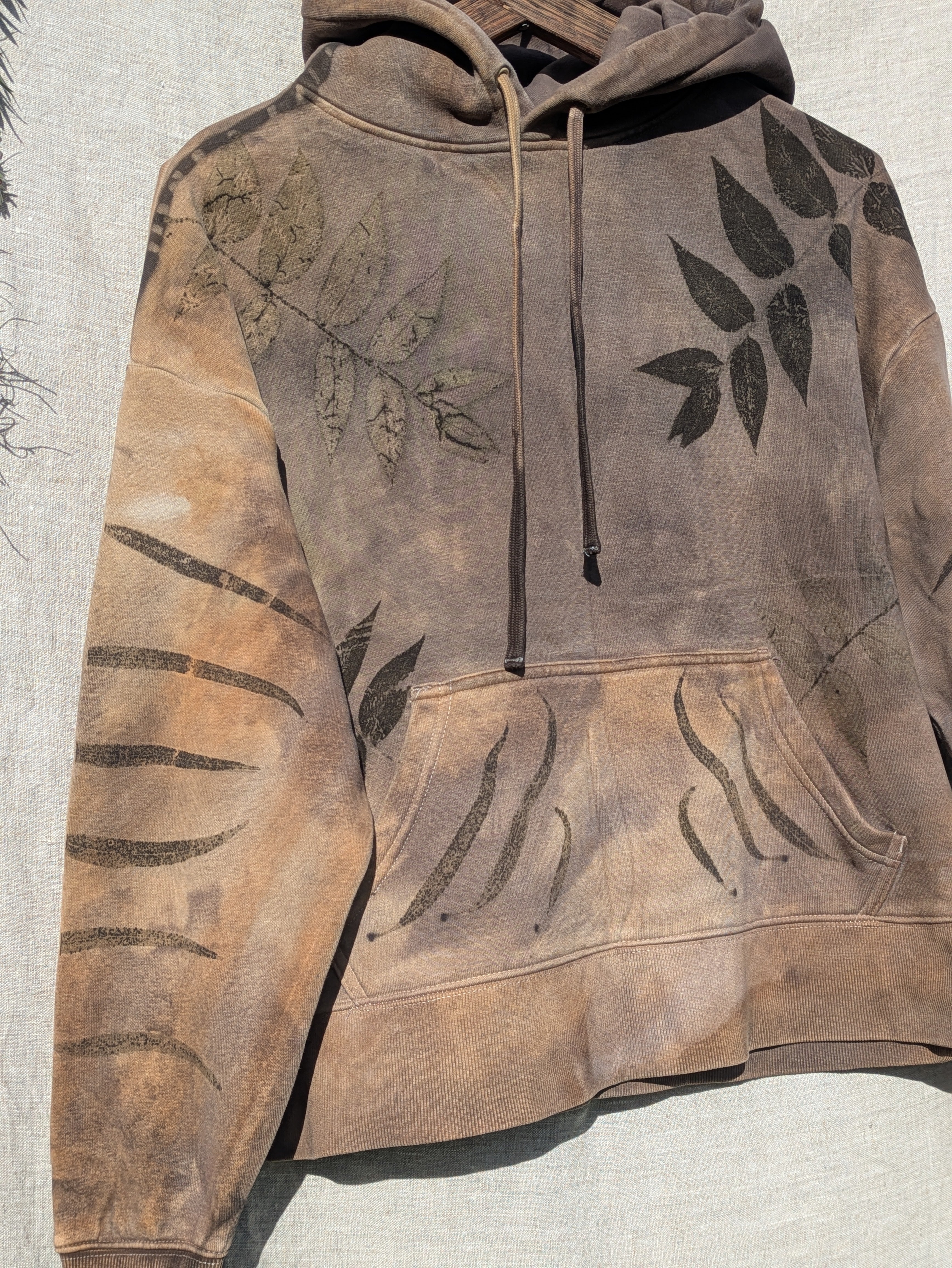 Botanical Heavy Hood ~ Plant Dyed ~ S