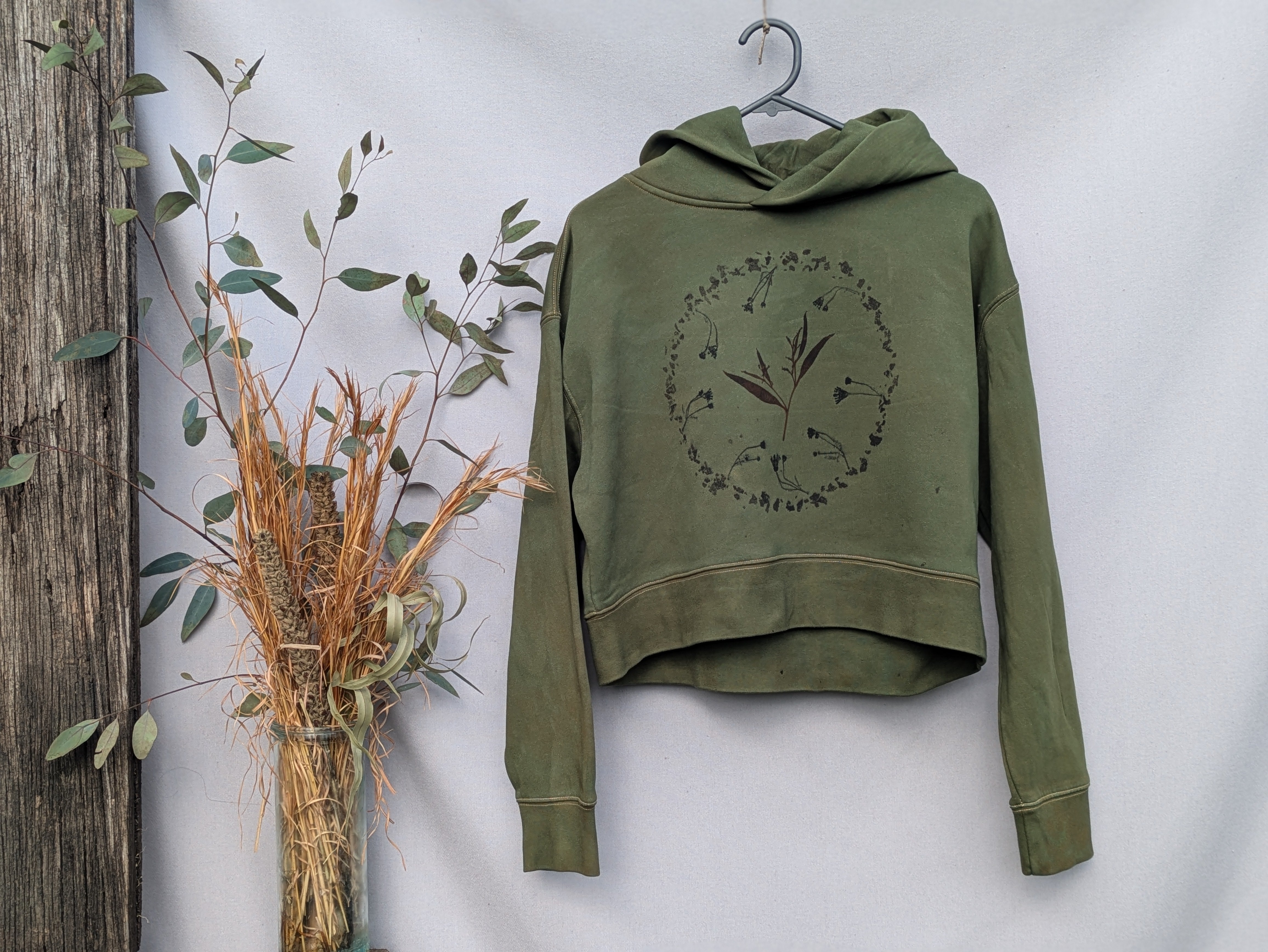 Botanical Cropped Hood ~S ~ Khaki ~ Nature Portal