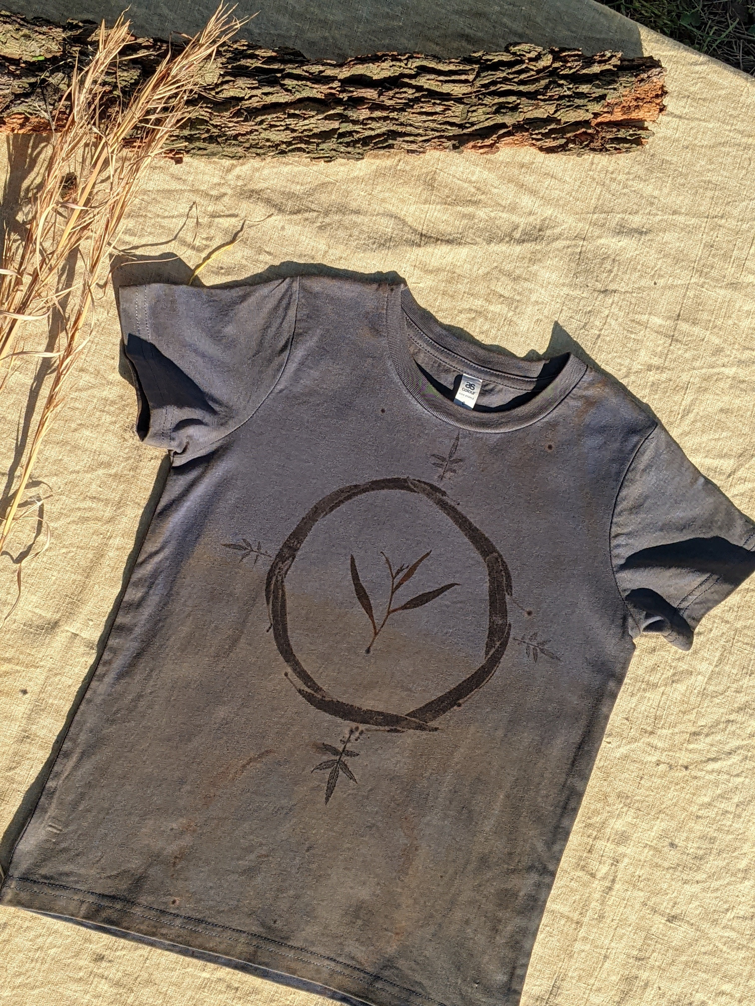 Kids Botanical Tee ~ (Age 6) ~ Blue