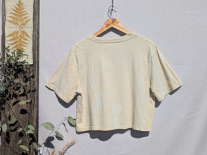 Cropped Heavy Cotton Tee ~ Star Leaf ~ M