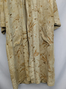 100% Plant Dyed (Marigold) Stonewash Linen Robe ~ Freesize