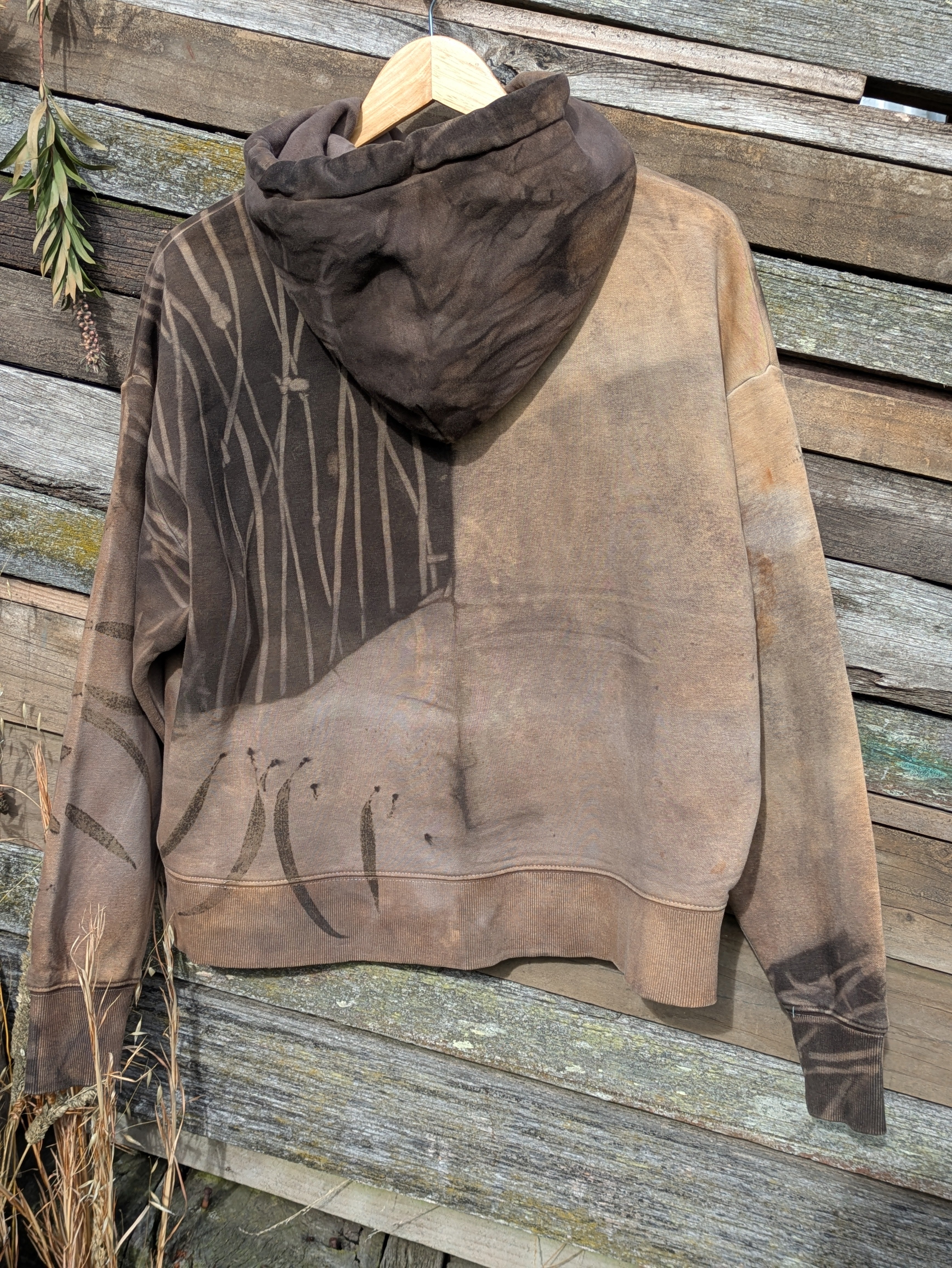 Botanical Heavy Hood ~ Plant Dyed ~ S