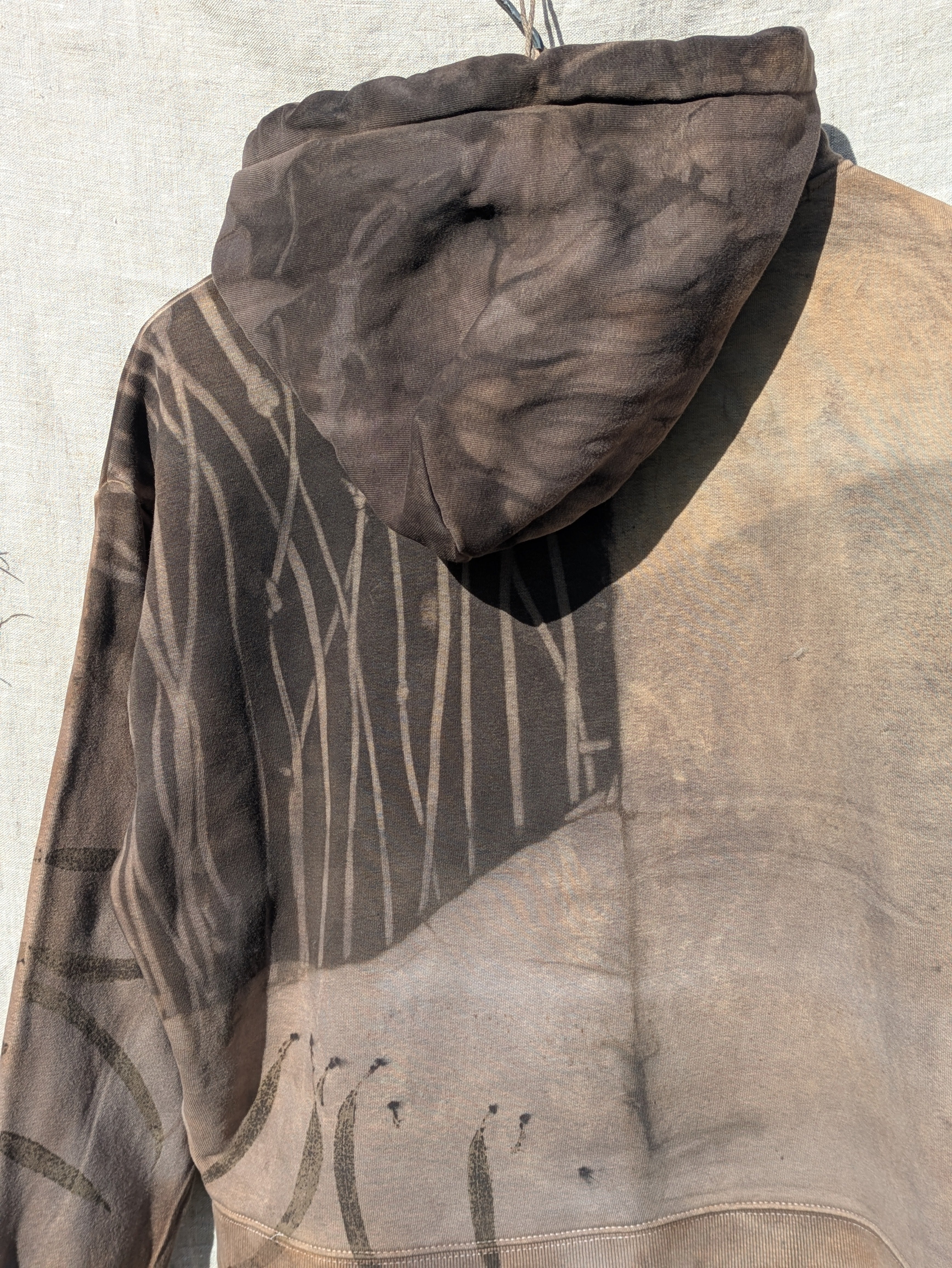 Botanical Heavy Hood ~ Plant Dyed ~ S