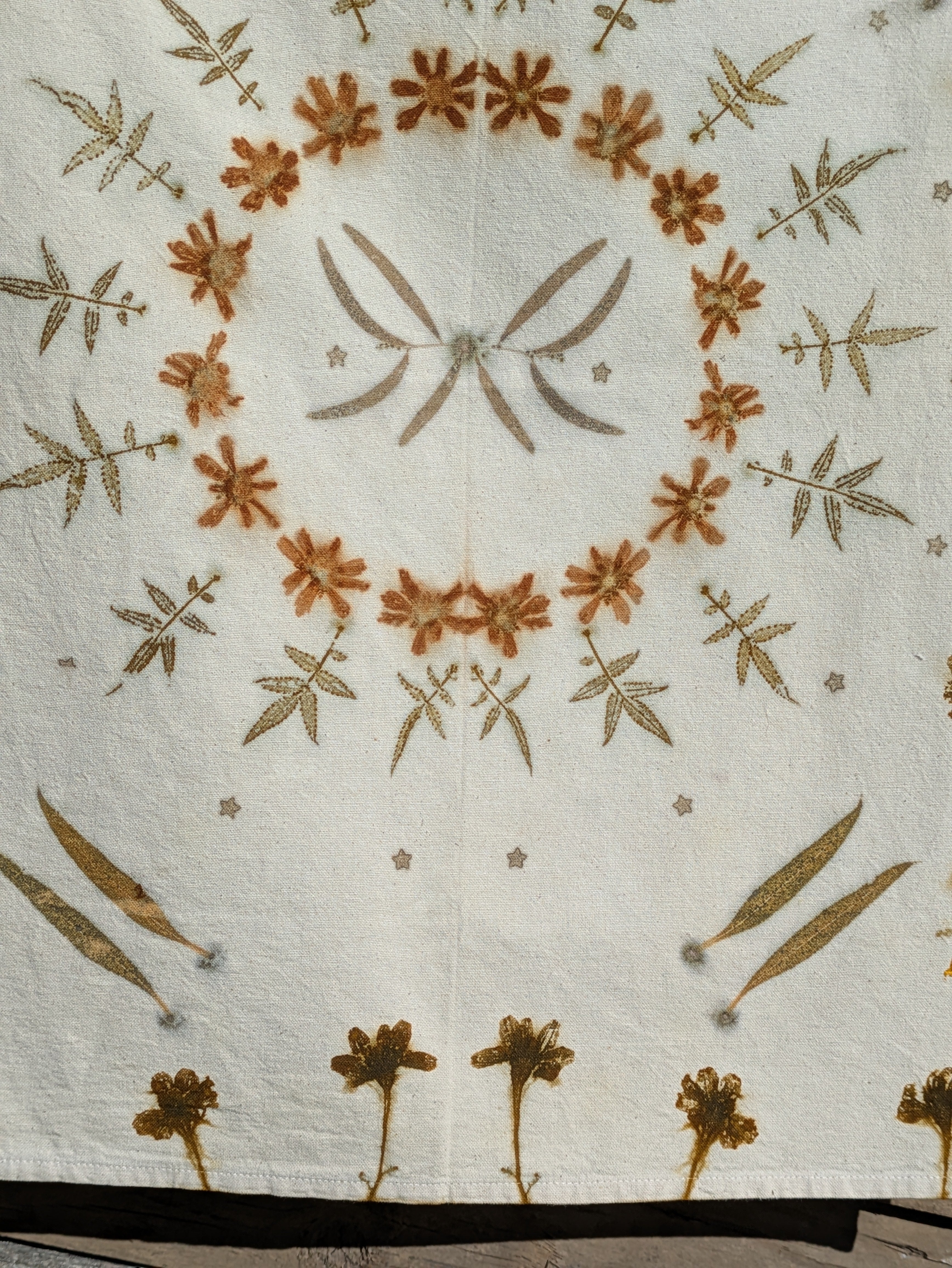Botanically Printed Cotton Tea-Towel 2