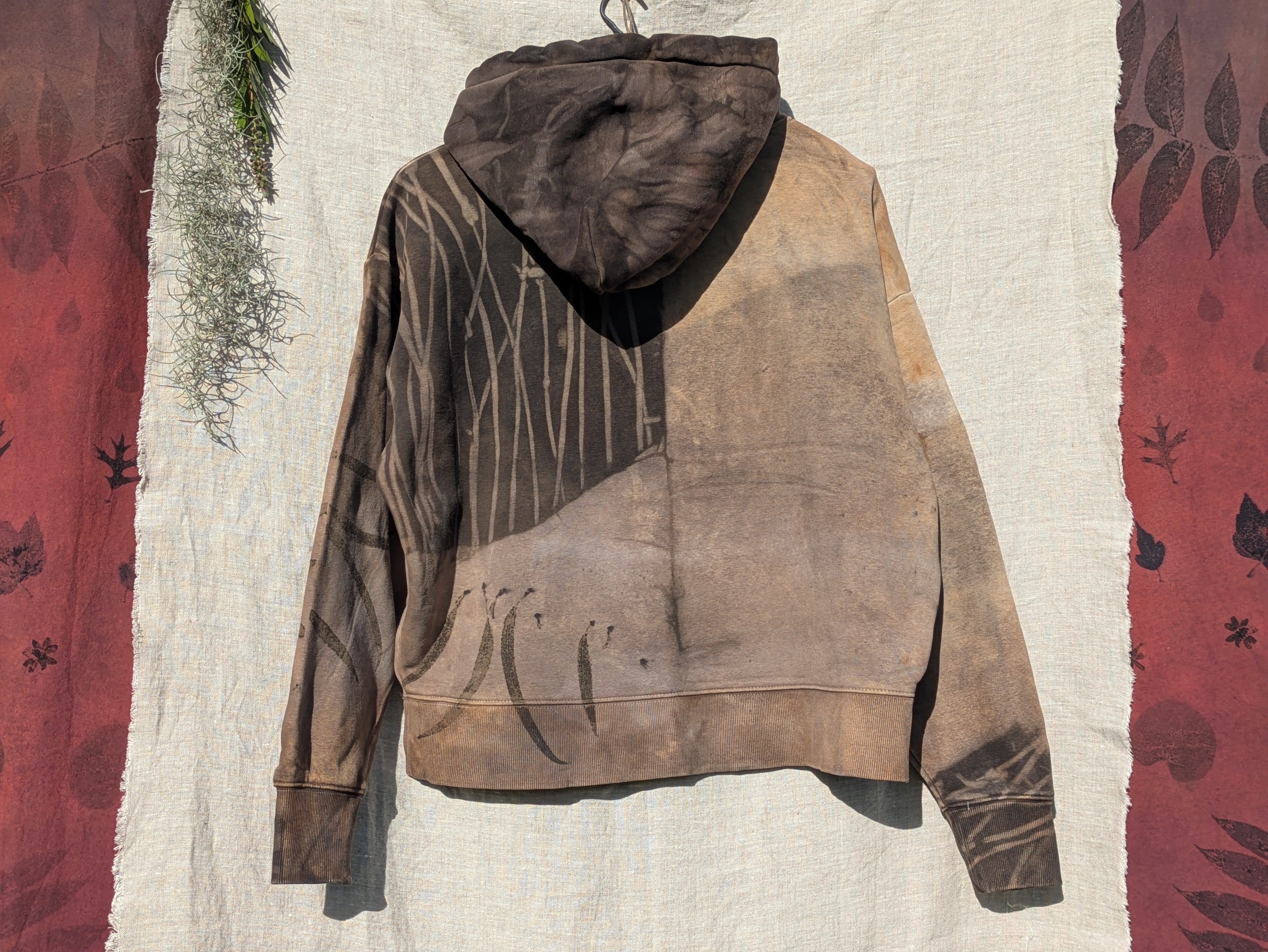 Botanical Heavy Hood ~ Plant Dyed ~ S