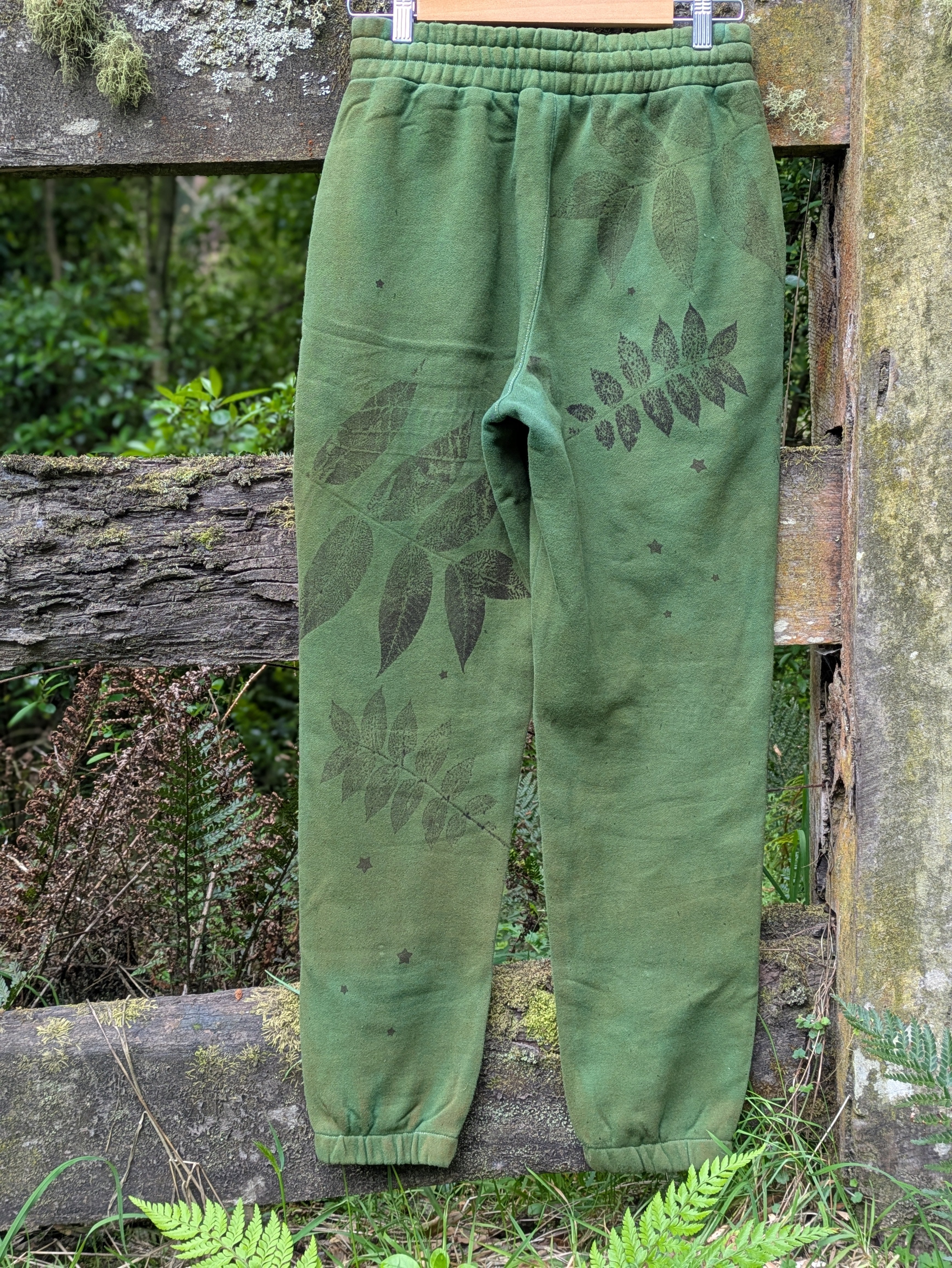 Botanically Printed Track-pants ~  Forest Folk ~ S