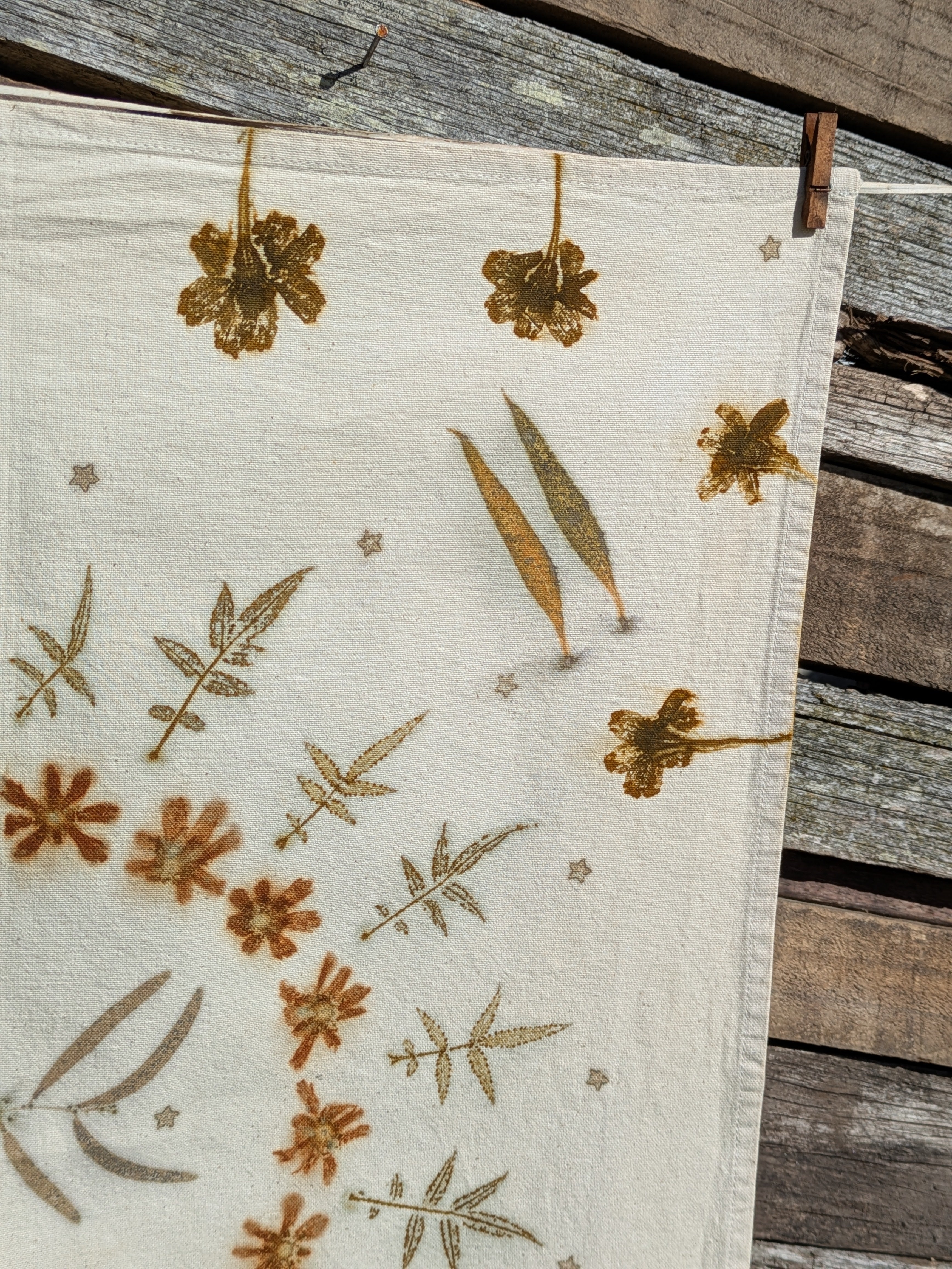 Botanically Printed Cotton Tea-Towel 2