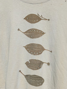 Cropped Heavy Cotton Tee ~ Star Leaf ~ M