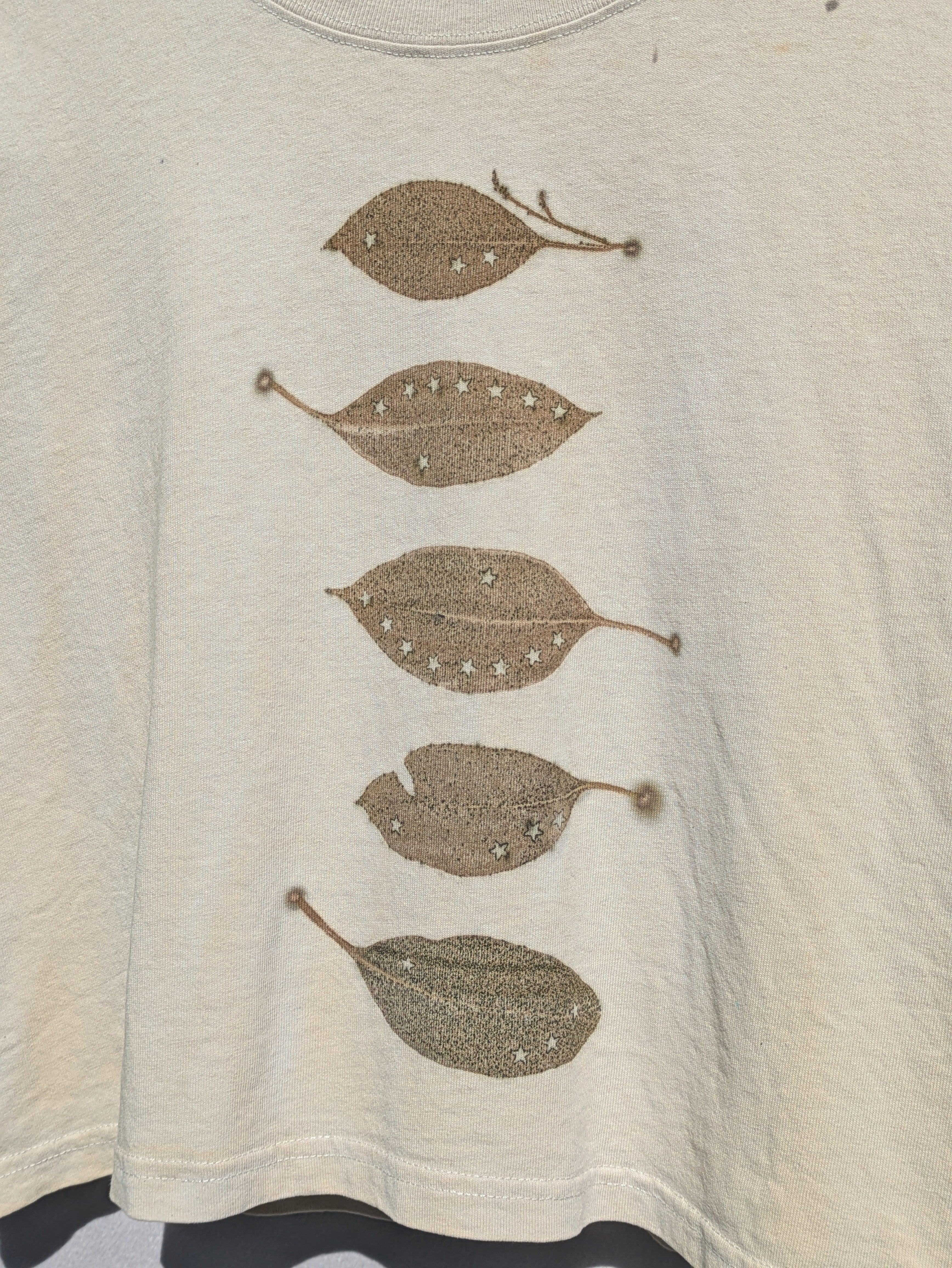 Cropped Heavy Cotton Tee ~ Star Leaf ~ M