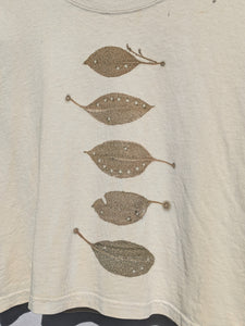 Cropped Heavy Cotton Tee ~ Star Leaf ~ M