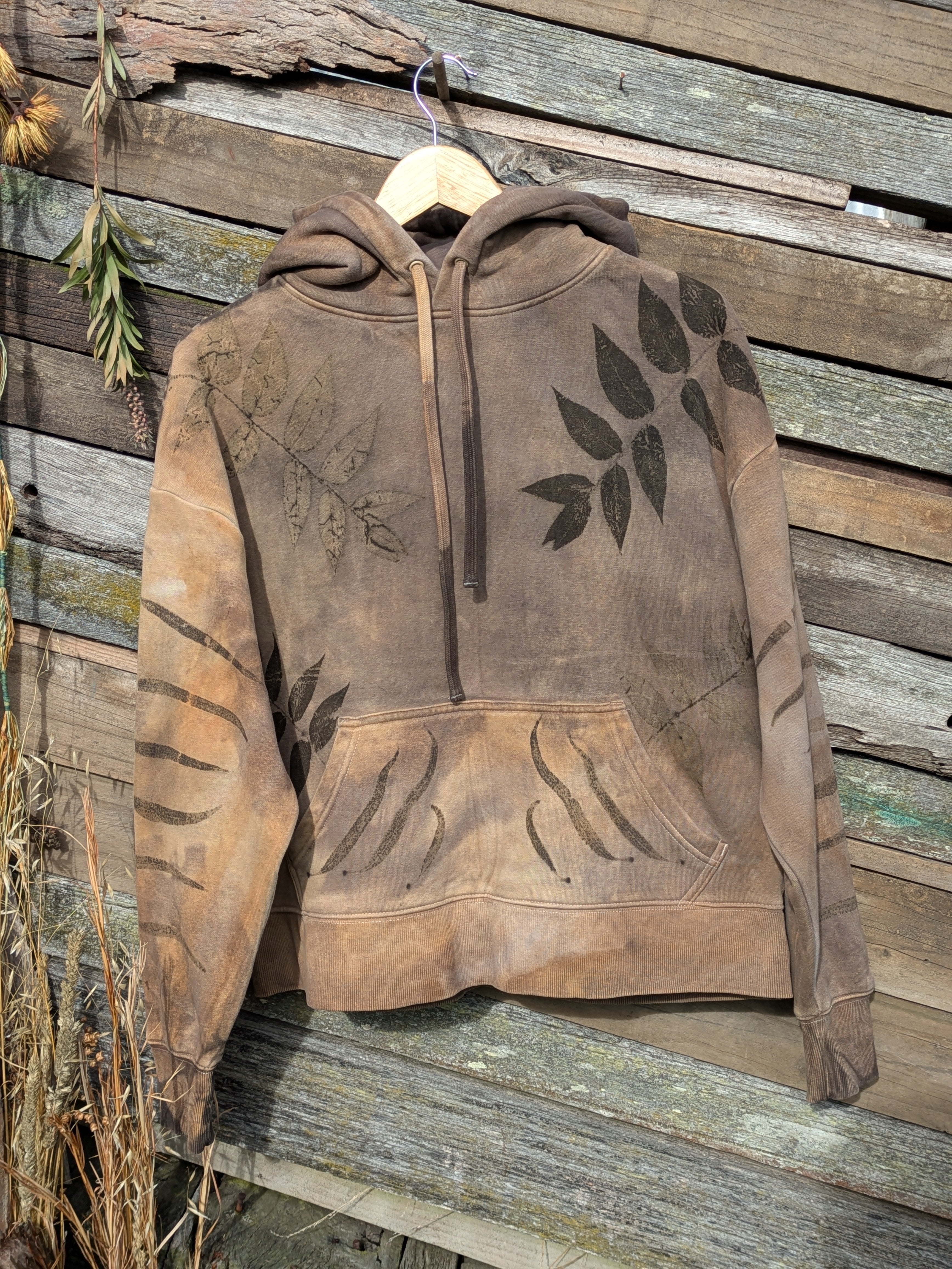 Botanical Heavy Hood ~ Plant Dyed ~ S